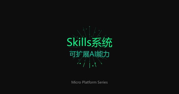 Skills系统：可扩展AI能力设计